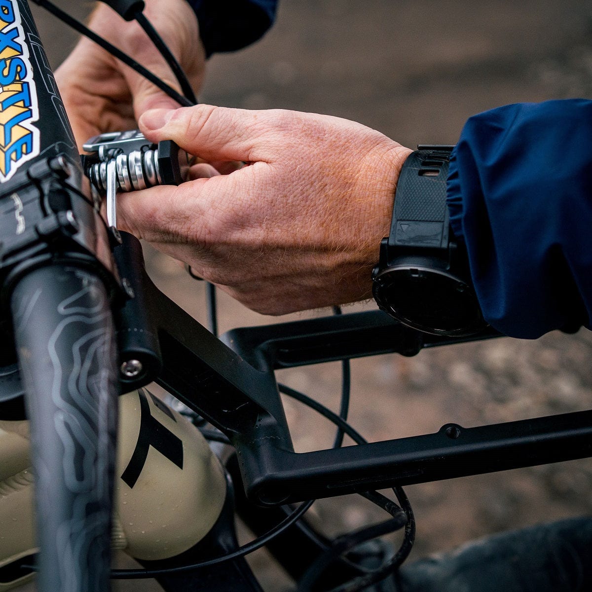 Universal front bike store rack